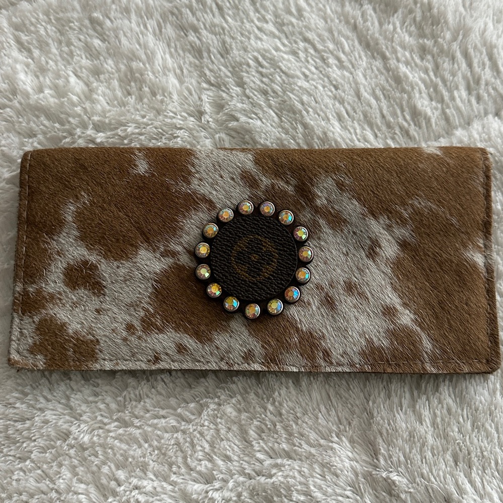 Keep it Gypsy Upcycled LV Cowhide Leather Wallet